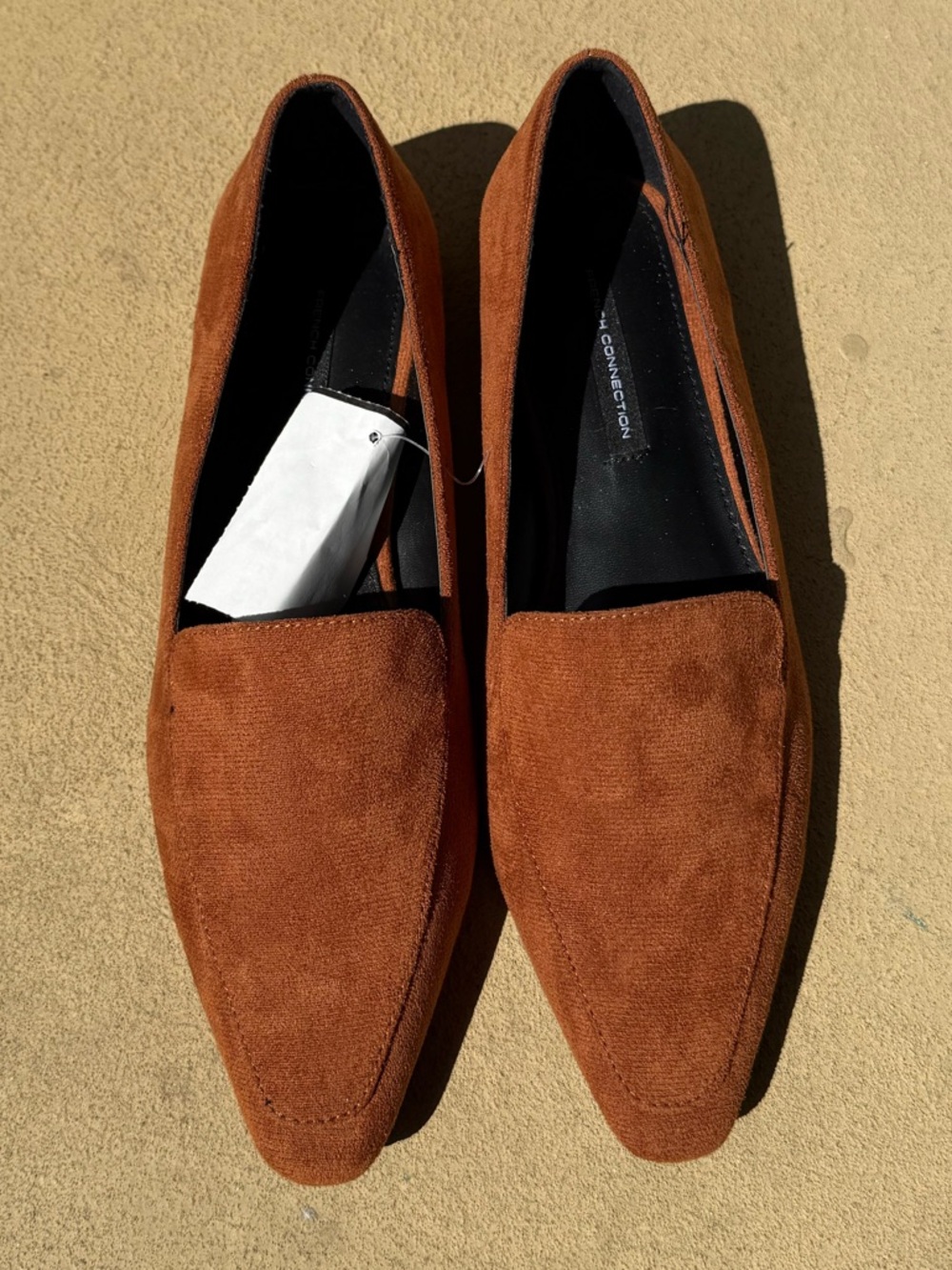 French Connection Women's Suede Loafers in Rust • Zapatos mocasines de mujer - Picture 14 of 15